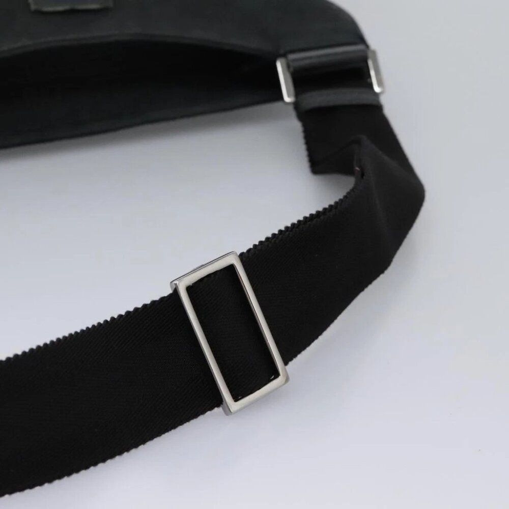 GUCCI GG Canvas Shoulder Bag Black Silver 256100 Auth ep8911 - Picture 8 of 14